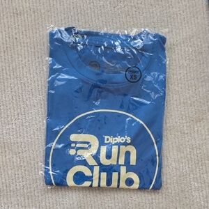 Diplo's Run Club Blue T-Shirt Size Xs NEW
